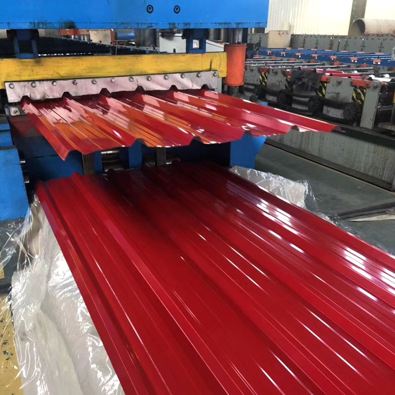 Color coated corrugated board